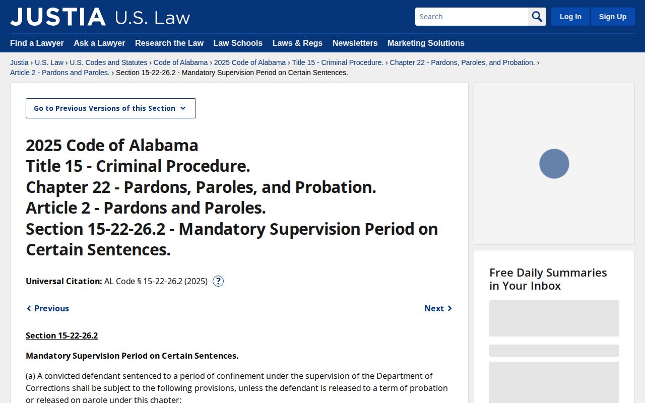 Chilton County projected release date mandatory supervision statute